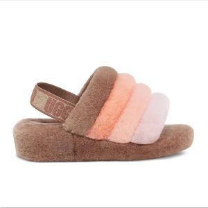 LIKE NEW UGG Fluff Yeah Slides Ombré Women’s Size 9